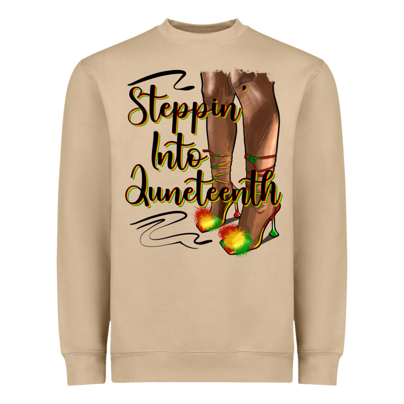 Steppin' Into Juneteenth Heels Heavyweight Sweatshirt by HRA Design Shop | Teevron