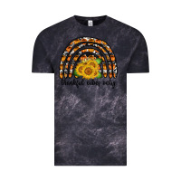 Cloud Black Thankful Vibes Only Vintage Tee - CowhideDigitalArt