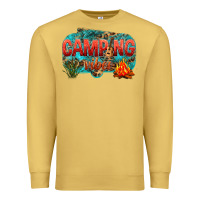 Antique Gold camping vibes Premium Sweatshirt - NancyCooperArtShop