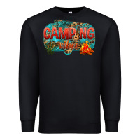 Black camping vibes Premium Sweatshirt - NancyCooperArtShop