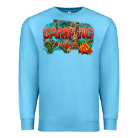 Ocean Blue camping vibes Premium Sweatshirt - NancyCooperArtShop