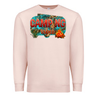 Pale Pink camping vibes Premium Sweatshirt - NancyCooperArtShop