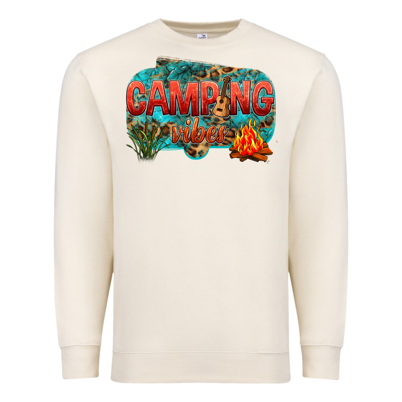 Camping Vibes Premium Sweatshirt by NancyCooperArtShop | Teevron