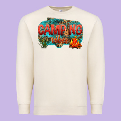 Camping Vibes Premium Sweatshirt Designed By Nancycooperartshop