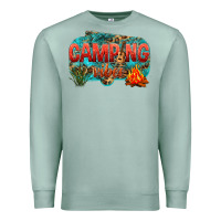 Seafoam camping vibes Premium Sweatshirt - NancyCooperArtShop
