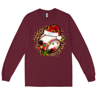 Burgundy Christmas baseball Long Sleeve Tee - JahusDesignShop