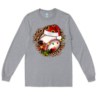 Heather Grey Christmas baseball Long Sleeve Tee - JahusDesignShop