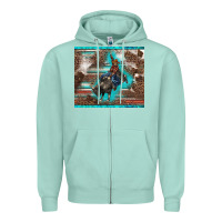 Seafoam western rodeo bullfighter serape leopards turquoise's gliterrs Zipper Hoodie - BarkalooDesign