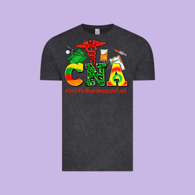 Cna Juneteenth Certified Nursing Assistant Vintage Tee Designed By Adodesignshop