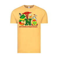 Vintage Mustard cna juneteenth certified nursing assistant Vintage Tee - AdoDesignShop