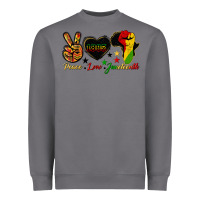 Storm peace love juneteenth raised fist Heavyweight Sweatshirt - HRA Design Shop