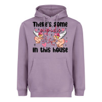 Lavender there's some cupid's in this house Heavyweight Hoodie - MaliasSmallBusiness
