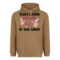 Toasted Coconut there's some cupid's in this house Heavyweight Hoodie - MaliasSmallBusiness