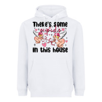 White there's some cupid's in this house Heavyweight Hoodie - MaliasSmallBusiness