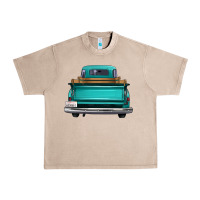 French Oak western truck back view Urban Heavy Tee - FaDigitalArtStudio