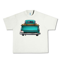 Pistachio western truck back view Urban Heavy Tee - FaDigitalArtStudio