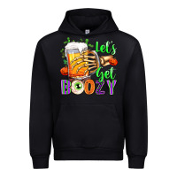 Black Lets Get Boozy Urban Hoodie - texasbilliewilder