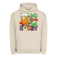 Pigment French Oak Lets Get Boozy Urban Hoodie - texasbilliewilder