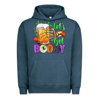 Pigment Midnight Navy Lets Get Boozy Urban Hoodie - texasbilliewilder