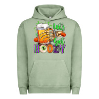 Pigment Oil Green Lets Get Boozy Urban Hoodie - texasbilliewilder