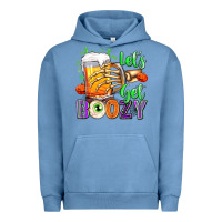 Pigment Pebble Blue Lets Get Boozy Urban Hoodie - texasbilliewilder