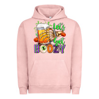 Pigment Salmon Lets Get Boozy Urban Hoodie - texasbilliewilder