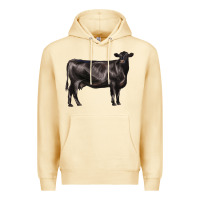 Black Angus Cow Premium Hoodie | Teevron