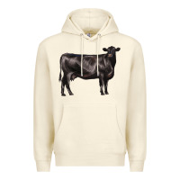 Sandshell black angus cow Premium Hoodie - LillyAllenDesigns