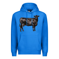 True Royal black angus cow Premium Hoodie - LillyAllenDesigns
