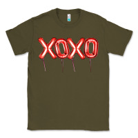Army Green Valentine's Day Xoxo Balloon Classic Tee - Artiststas
