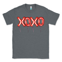 Charcoal Heather Valentine's Day Xoxo Balloon Classic Tee - Artiststas