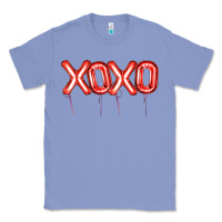 Colony Blue Valentine's Day Xoxo Balloon Classic Tee - Artiststas