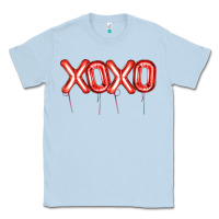 Dusty Blue Valentine's Day Xoxo Balloon Classic Tee - Artiststas
