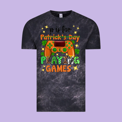 P Is Patrick's Day Playing Games Vintage Tee Designed By Neo Western