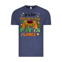 Vintage Denim P is Patrick's Day playing games Vintage Tee - Neo Western