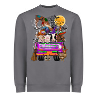 Storm Hallloween Farm animals Truck Heavyweight Sweatshirt - CowhideDigitalArt