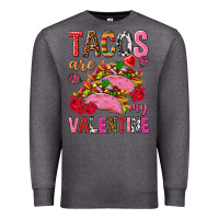 Charcoal Heather tacos are my valentine Premium Sweatshirt - NancyCooperArtShop