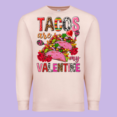 Tacos Are My Valentine Premium Sweatshirt Designed By Nancycooperartshop