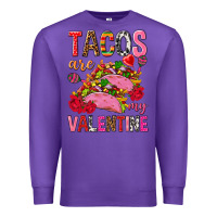 Purple tacos are my valentine Premium Sweatshirt - NancyCooperArtShop