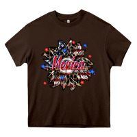 Chocolate Brown merica Heavy Core Tee - SublimationCraftShop