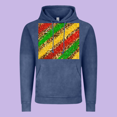 African Colors Leopard Vintage Hoodie Designed By Zillion Design Studio