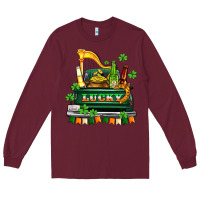 Burgundy lucky truck with flags and beers Long Sleeve Tee - AdoDesignShop