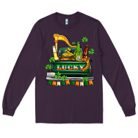 Plum lucky truck with flags and beers Long Sleeve Tee - AdoDesignShop