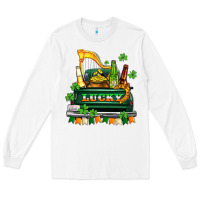 White lucky truck with flags and beers Long Sleeve Tee - AdoDesignShop