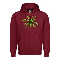 Bromeliads Zipper Hoodie | Teevron