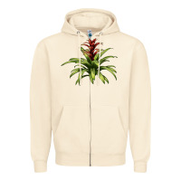 Sandshell Bromeliads Zipper Hoodie - LillyAllenDesigns