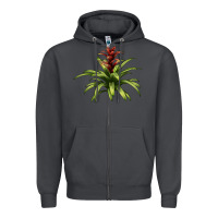 Smoke Bromeliads Zipper Hoodie - LillyAllenDesigns