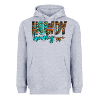 Heather Grey western howdy honey arrow gemstone Heavyweight Hoodie - NancyCooperArtShop