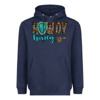 Navy western howdy honey arrow gemstone Heavyweight Hoodie - NancyCooperArtShop