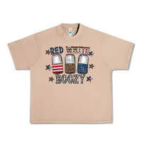 Burro red white boozy Urban Heavy Tee - CowhideDigitalArt